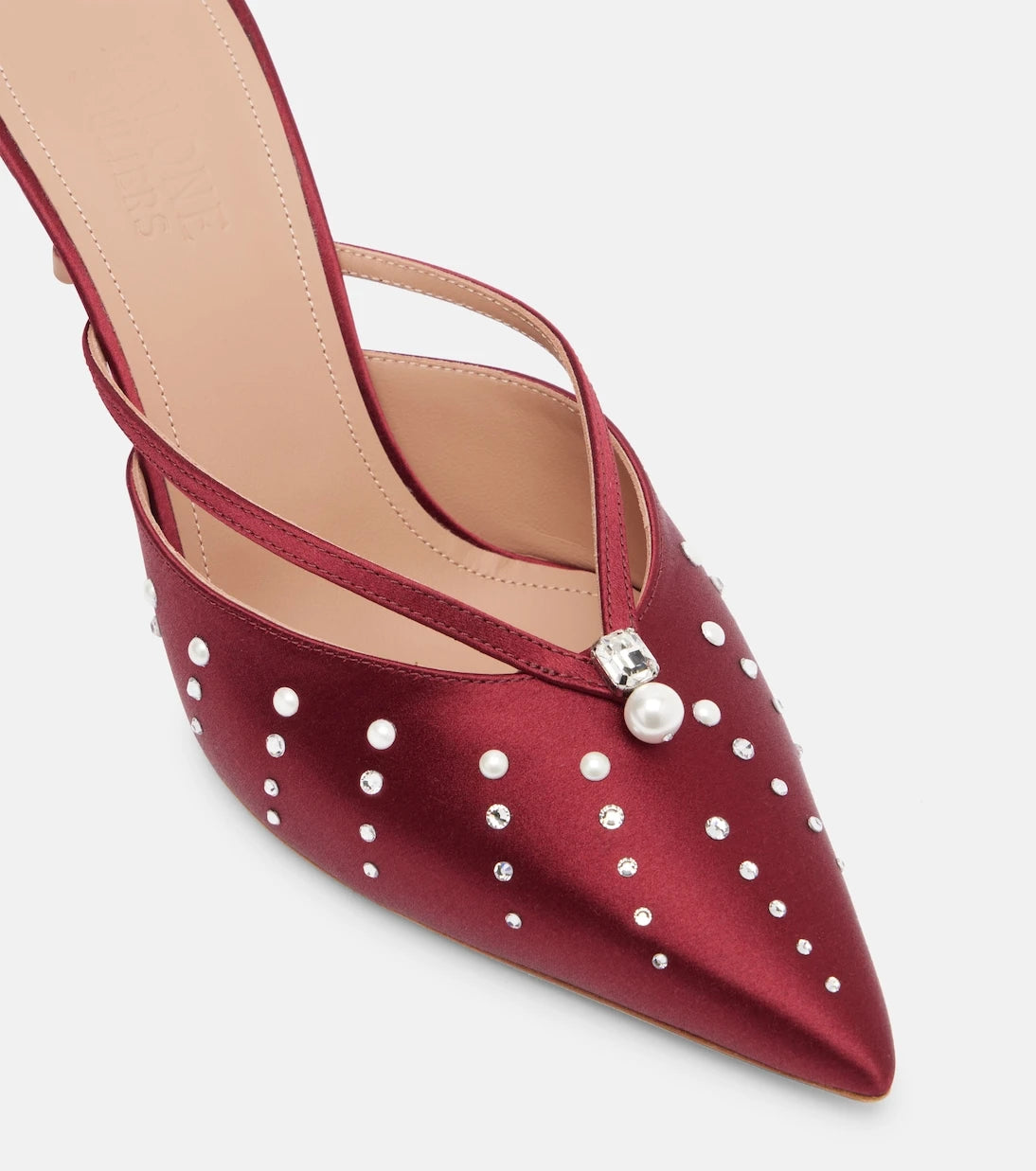 Malone Souliers - Marisa 70 embellished satin mules