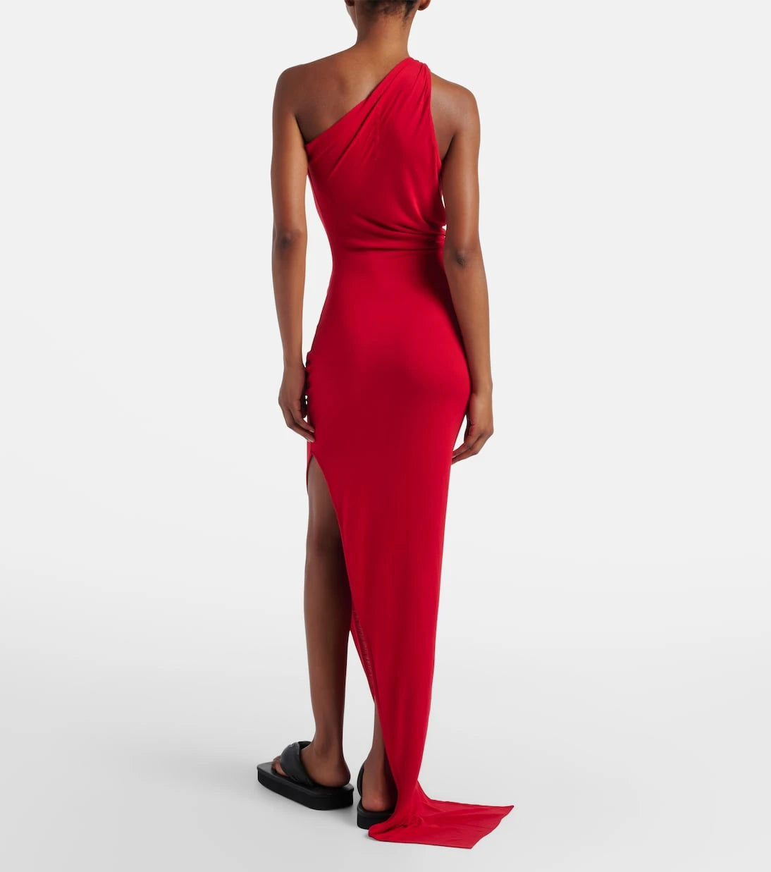 Rick Owens - Aaliyah one-shoulder sheer gown