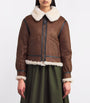 Polo Ralph Lauren Brown Shearling Aviator Jacket
