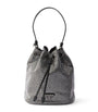 Prada Metallic Mini Crystal-Embellished Bucket Bag