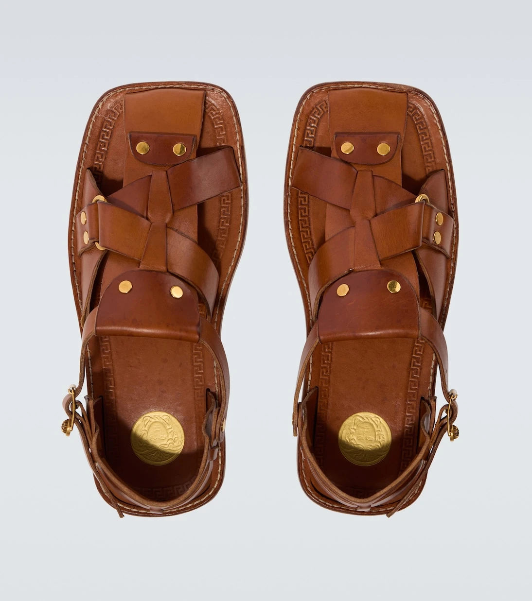 Versace - Souvenir leather fisherman sandals