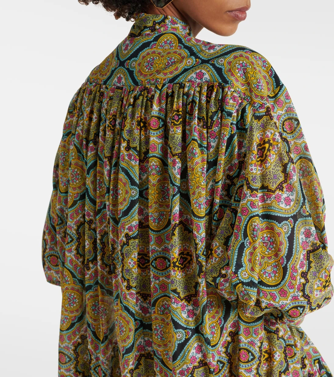 Etro - Printed cotton shirt dress
