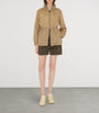 Burberry Beige Technical Adaptable Check-Trim Parka