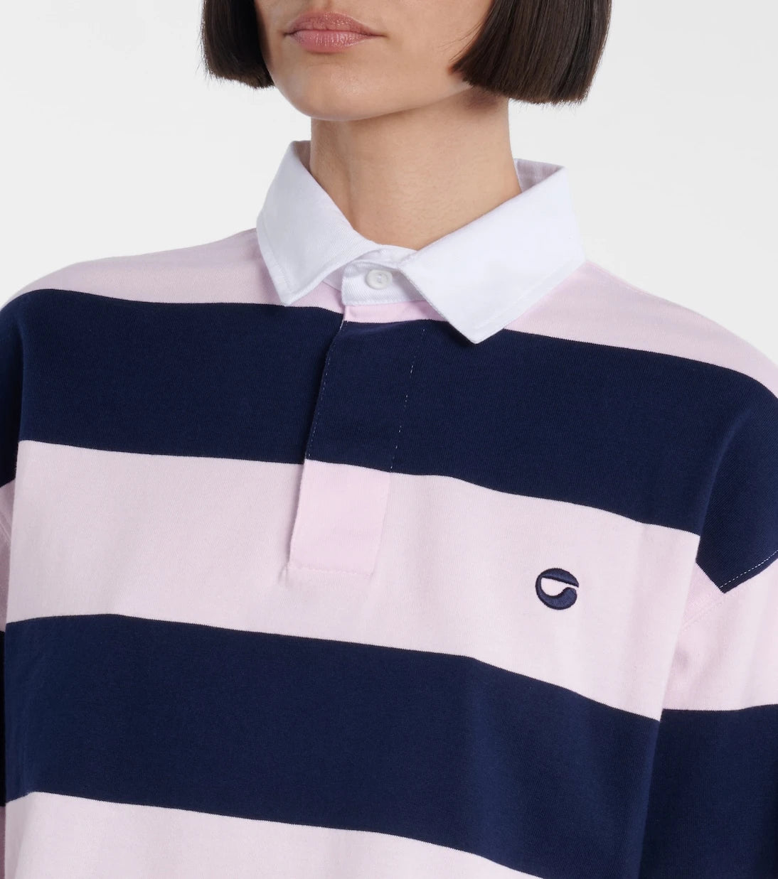 Coperni - Striped cotton polo shirt