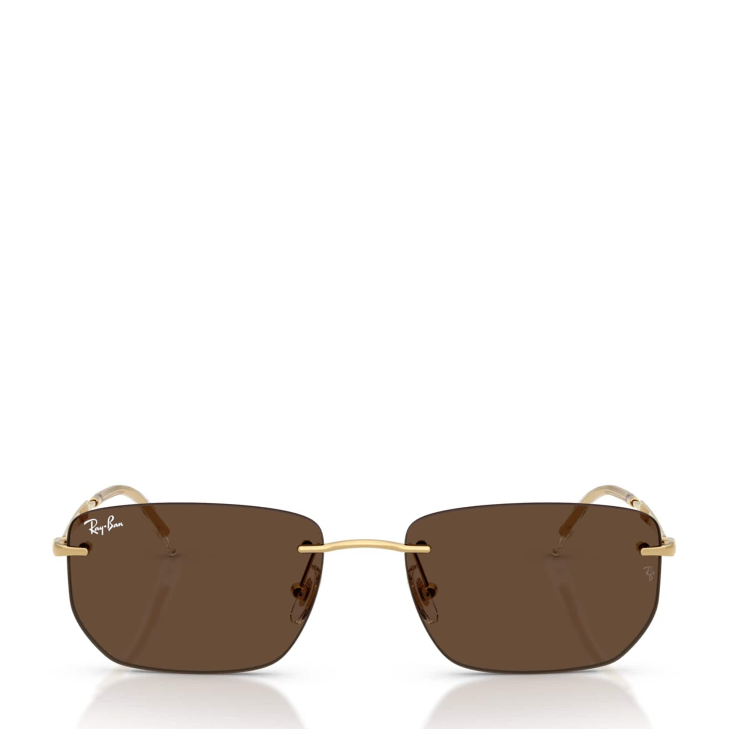 Ray-Ban Gold RB3768 Metal Irregular Sunglasses