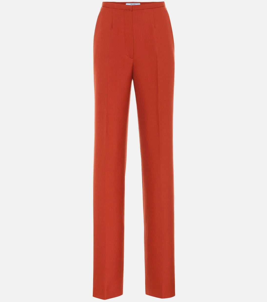 Prada - High-rise straight wool pants