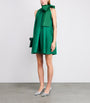 Green Taffeta Mini Dress