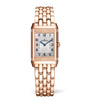 Jaeger-LeCoultre Small Rose Gold and Diamond Reverso Classic Duetto Watch 21mm