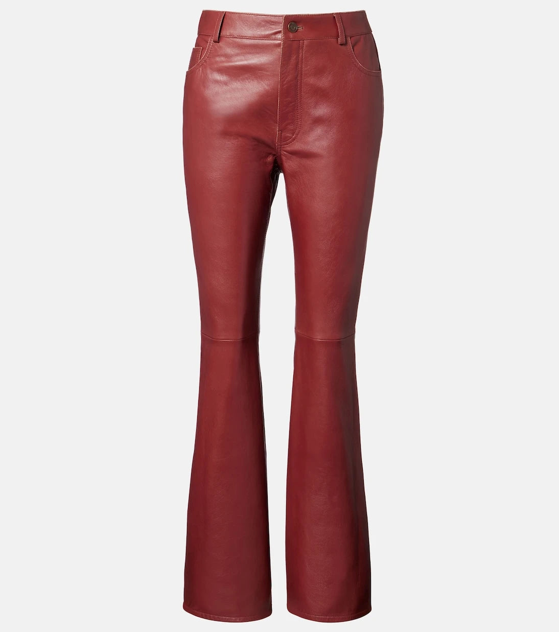 Chloé - Deri İspanyol Paça Pantolon