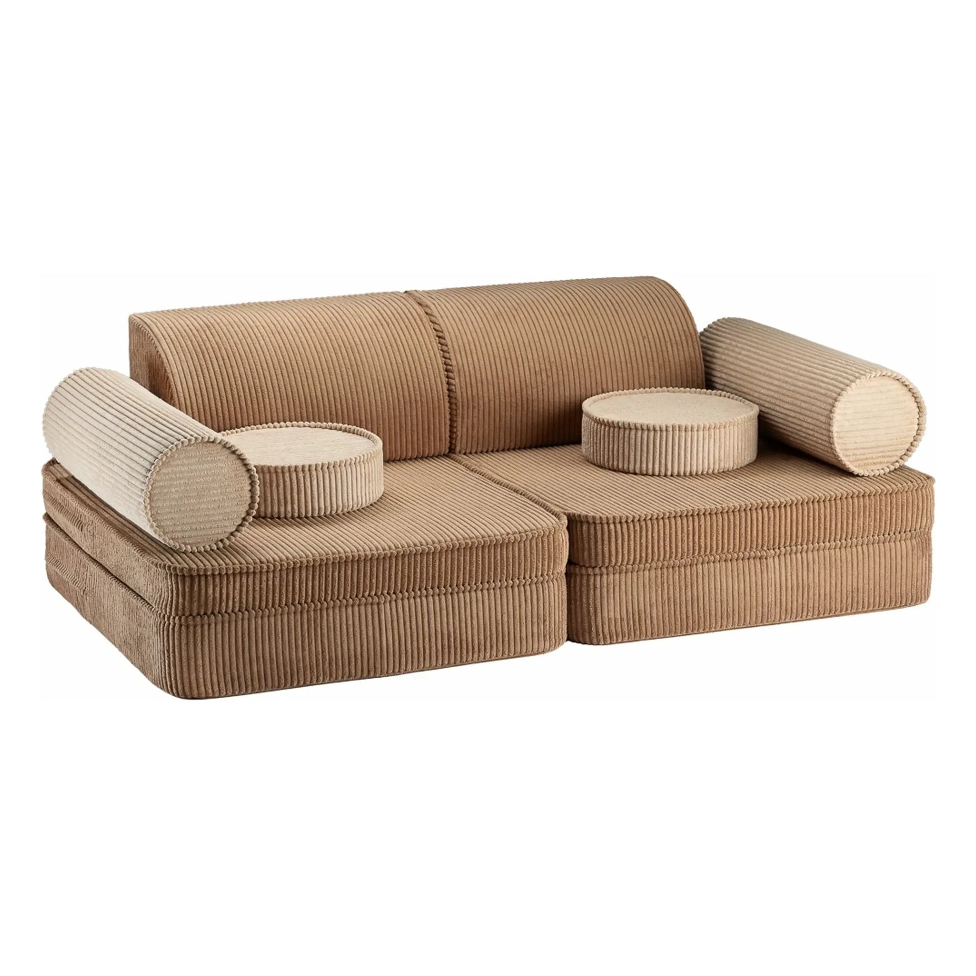 Wigiwama - Modular corduroy sofa | Brown