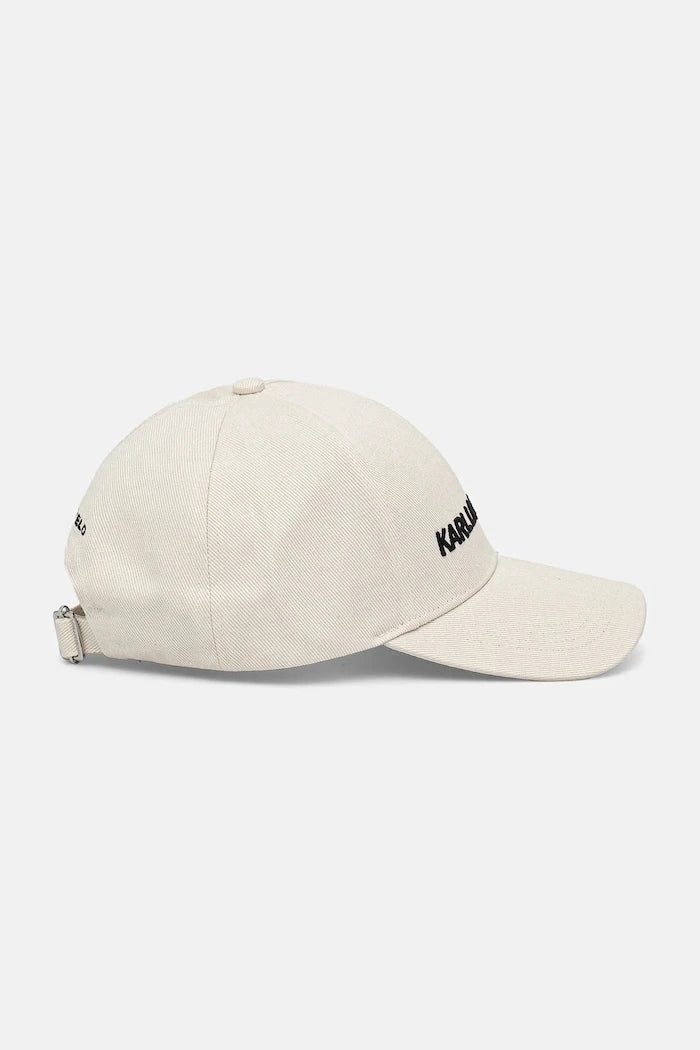 Памучна шапка с козирка Karl Lagerfeld K/ESSENTIAL