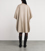 Max Mara Beige Cashmere Poncho Cape Coat