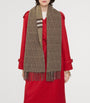 Cashmere Reversible B Shield Scarf