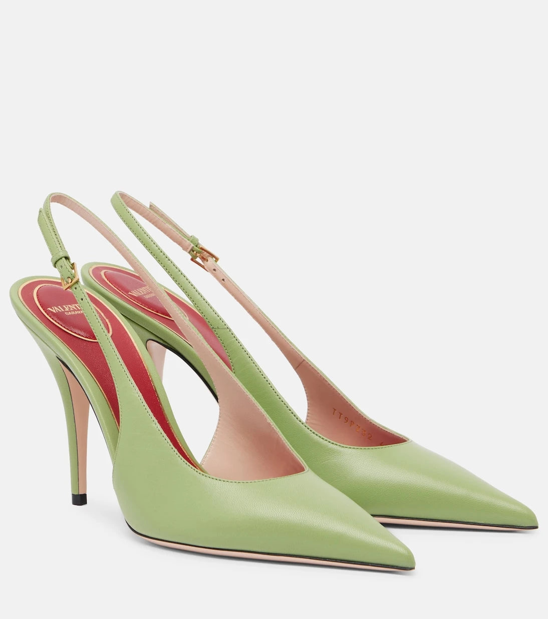 Valentino Garavani - Cuttie leather slingback pumps