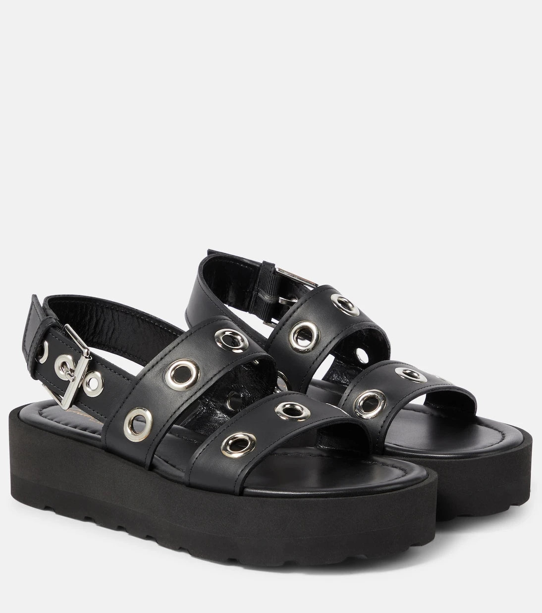 Gianvito Rossi - Leather platform sandals