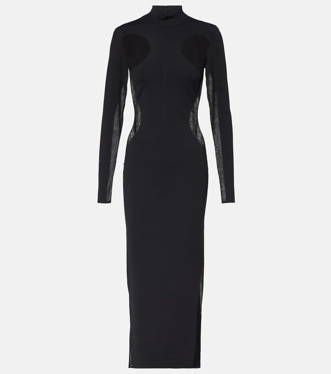 Stella McCartney - Miracle mesh-paneled knitted maxi dress