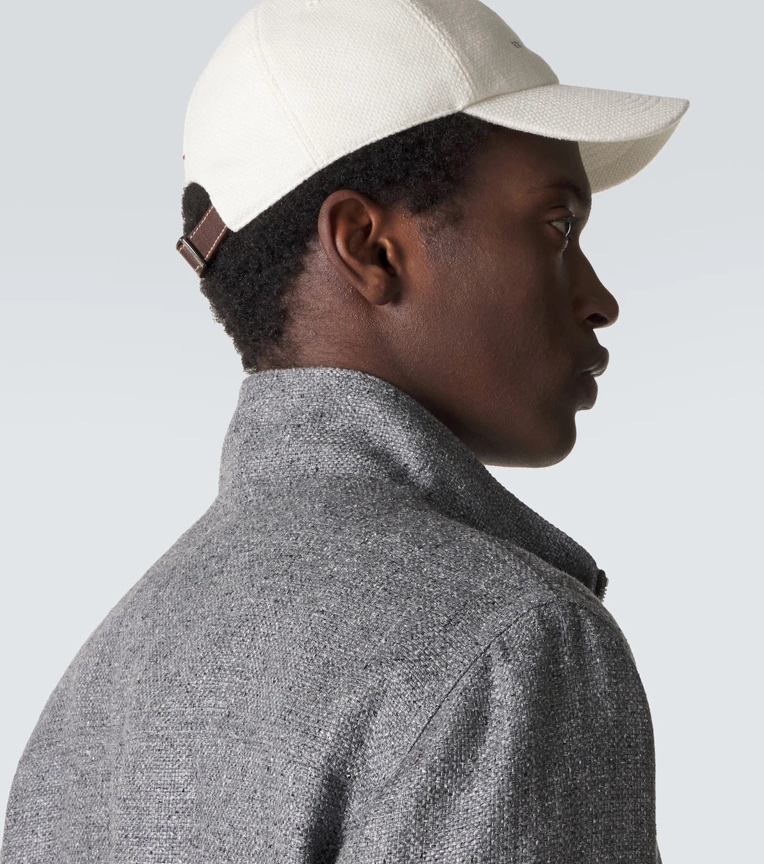 Brunello Cucinelli - Logo silk, linen, and wool baseball cap