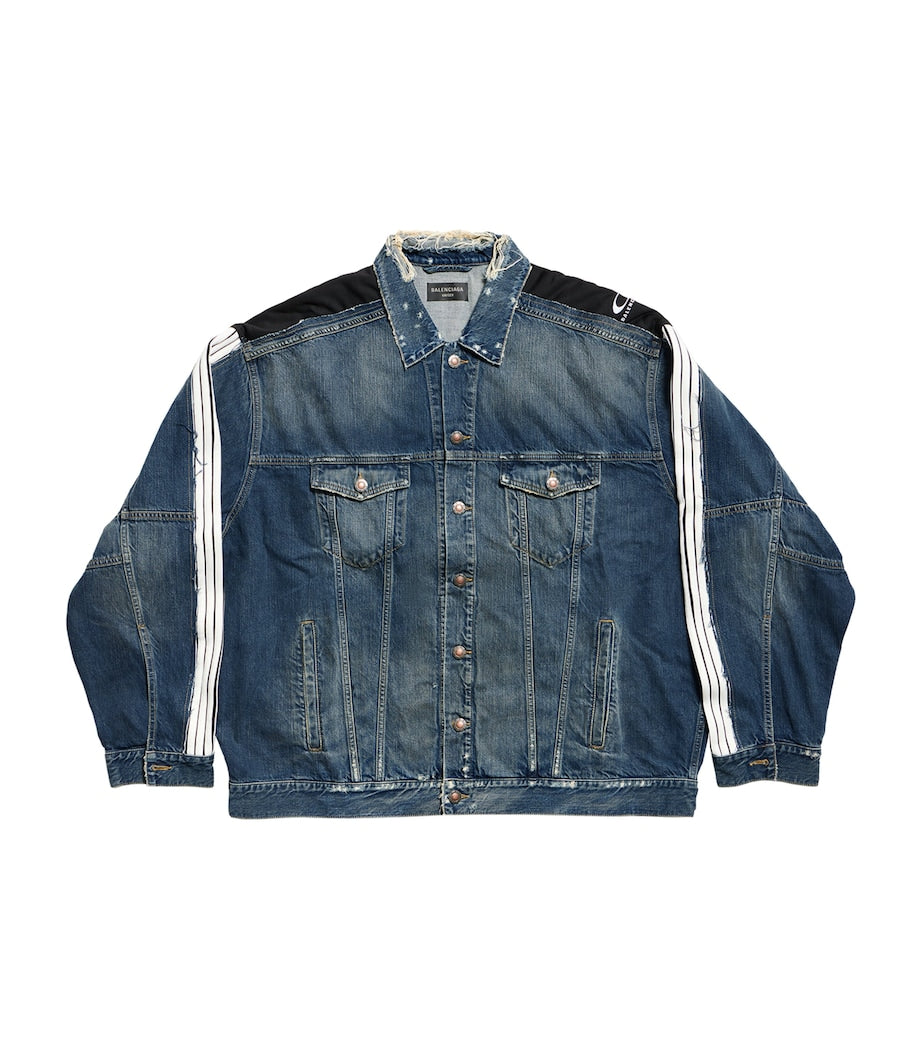 Blue Distressed Denim Jacket