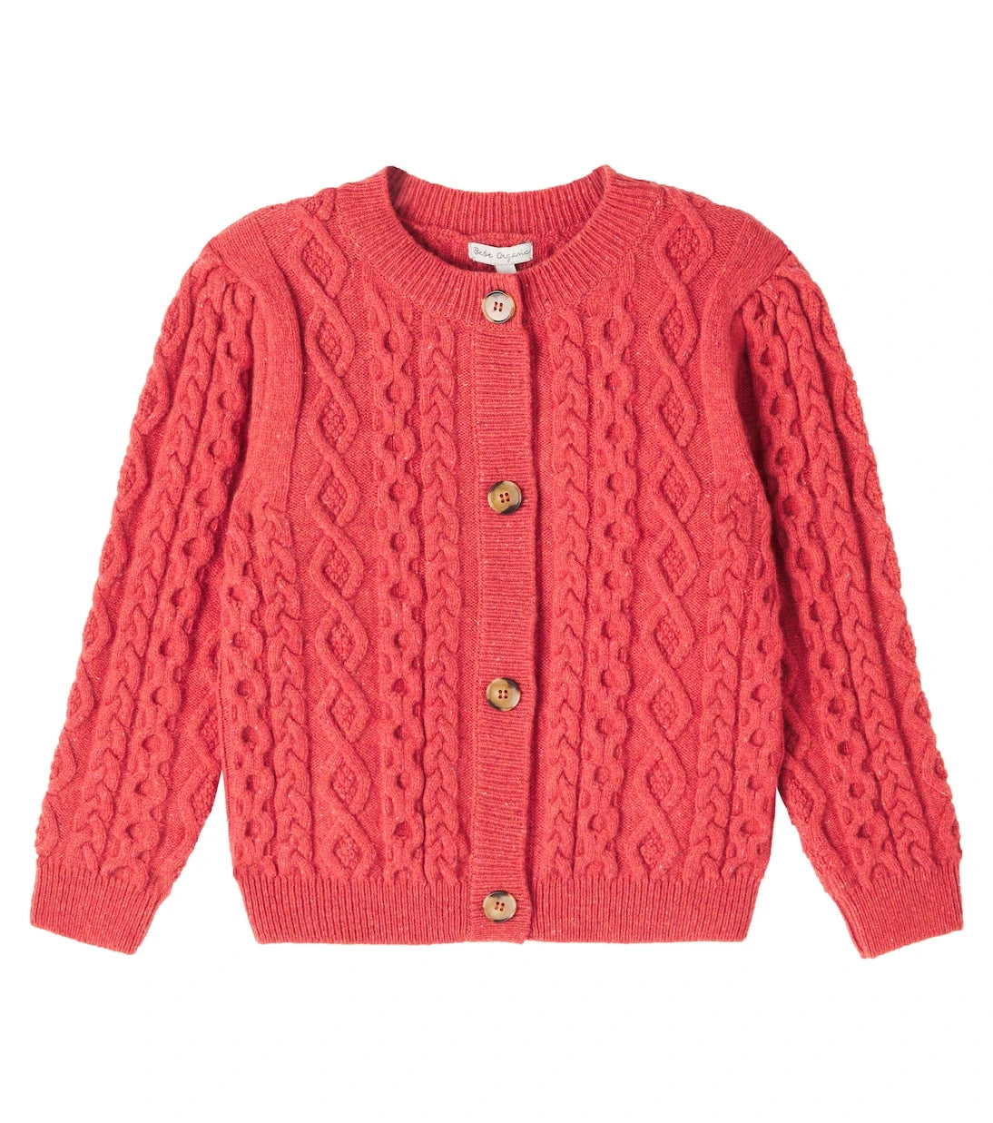 Bebe Organic - Lalisa cable-knit wool-blend cardigan