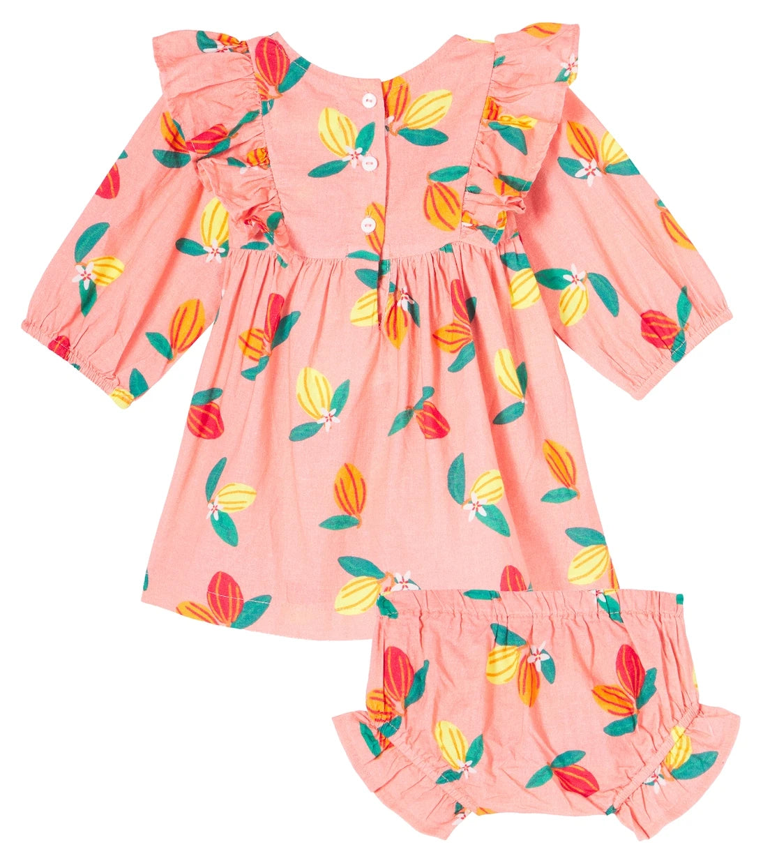 Fábula - Baby cotton dress and bloomers set
