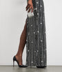 Pamella Roland Black Crystal-Embellished Gown
