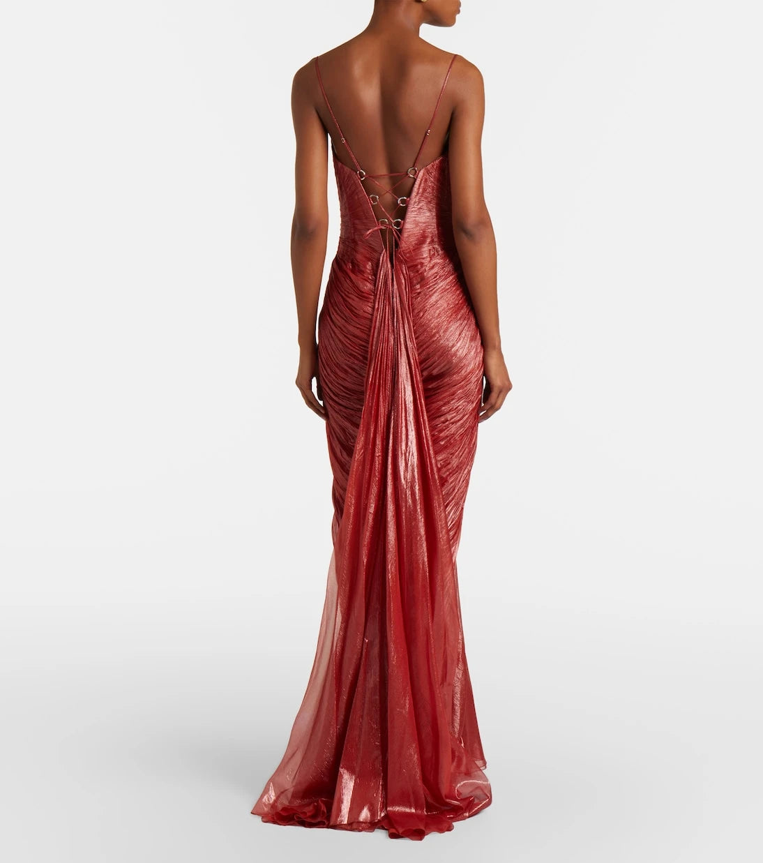 Maria Lucia Hohan - Cecilia draped silk muslin bustier gown