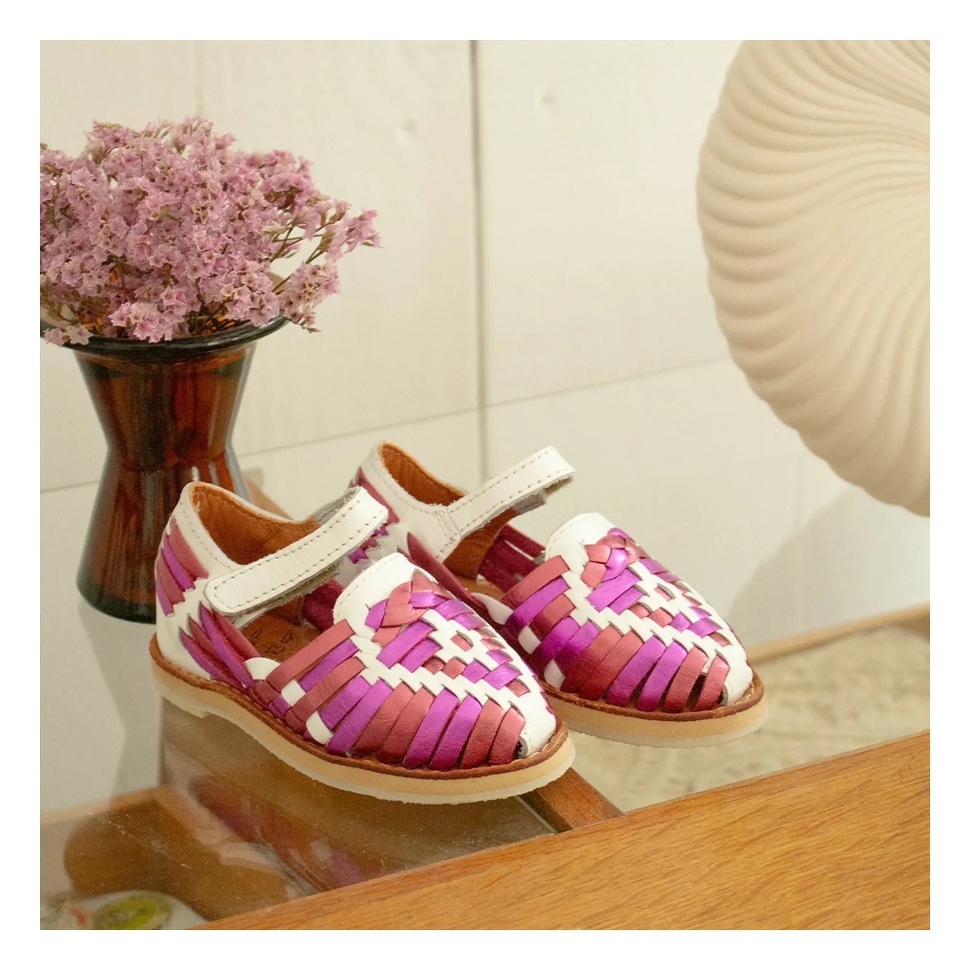 Mapache - Alegria Multi Metallic Sandals | Pink