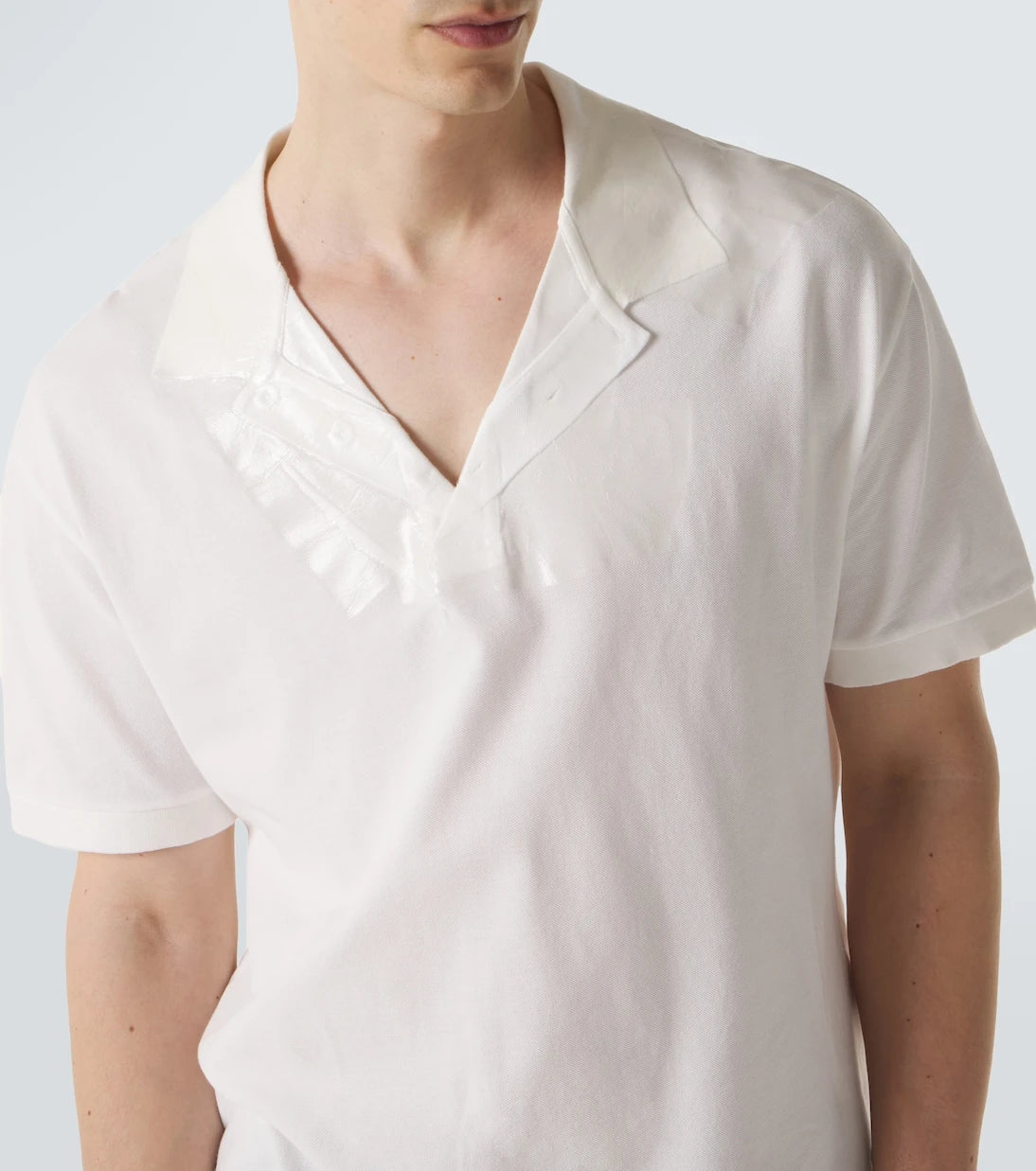 Maison Margiela - Cotton piqué polo shirt