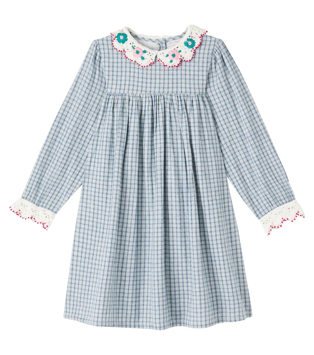 Bebe Organic - Rhea checked cotton and linen dress