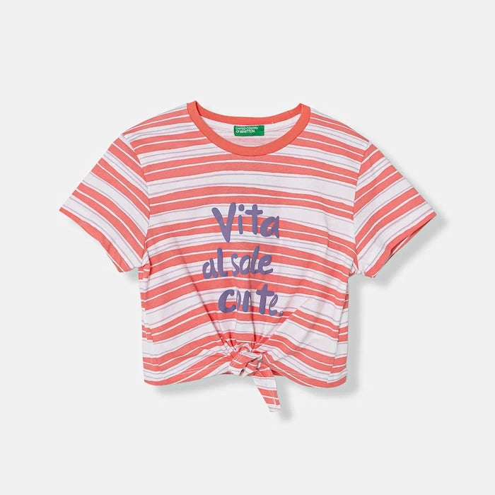 United Colors of Benetton тениска за деца от памук