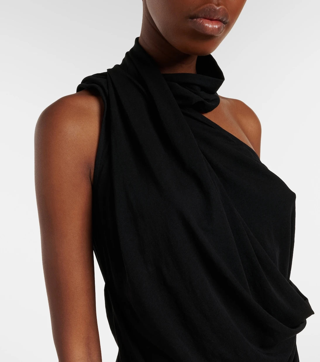 Entire Studios - Draped cotton-blend jersey top