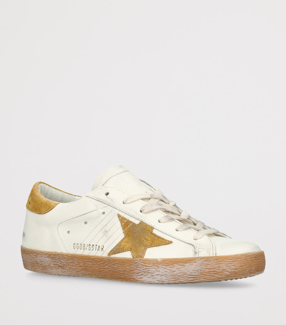 White Leather Super-Star Sneakers