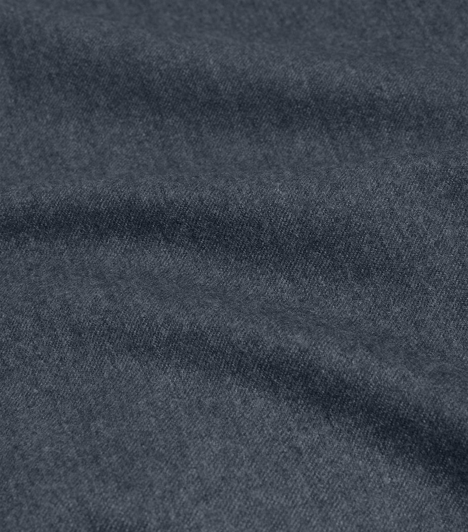 Blue Superfine Merino Wool Flannel Cavendish Blazer