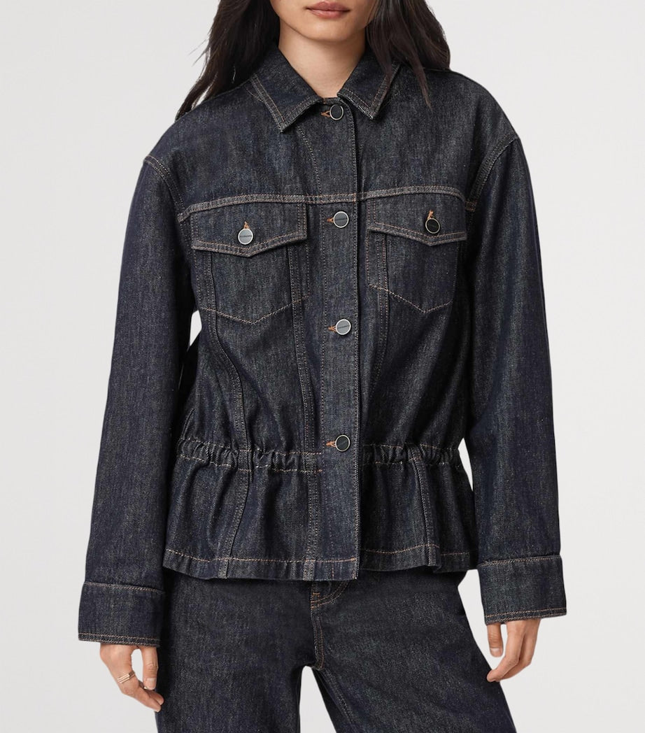 AllSaints Blue Organic Denim Denby Trucker Jacket