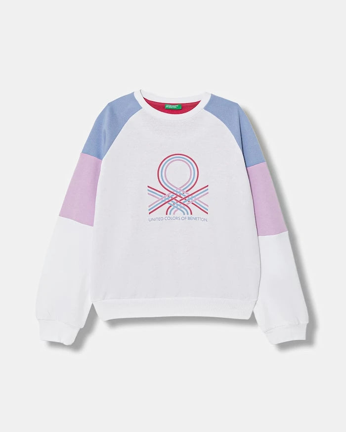 United Colors of Benetton Çocuk Pamuklu Sweatshirt