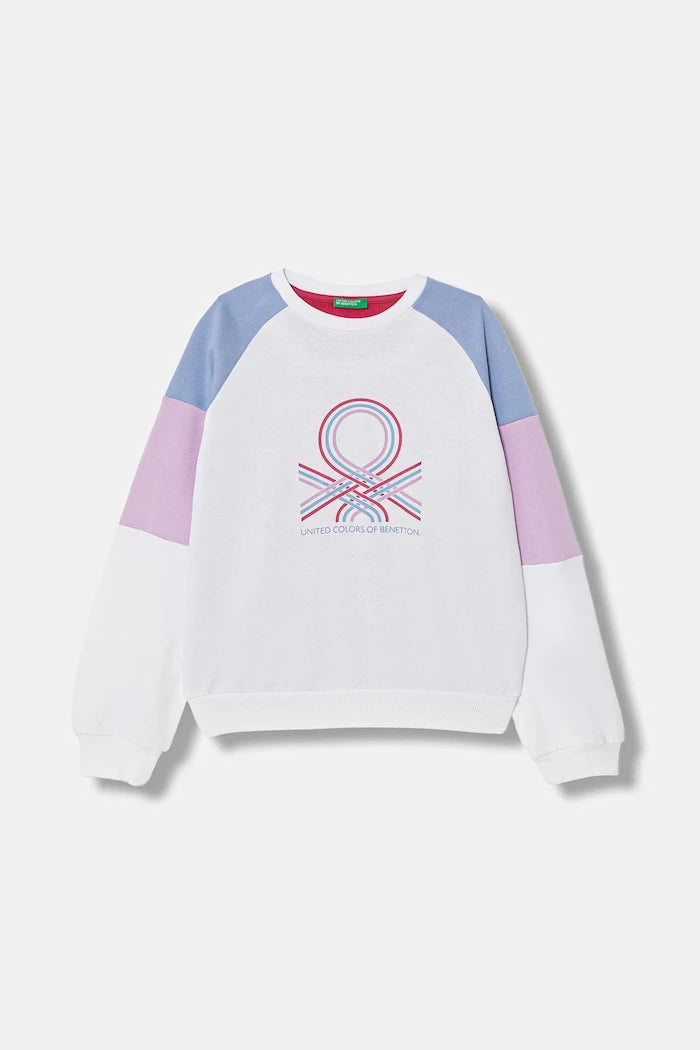 United Colors of Benetton Çocuk Pamuklu Sweatshirt