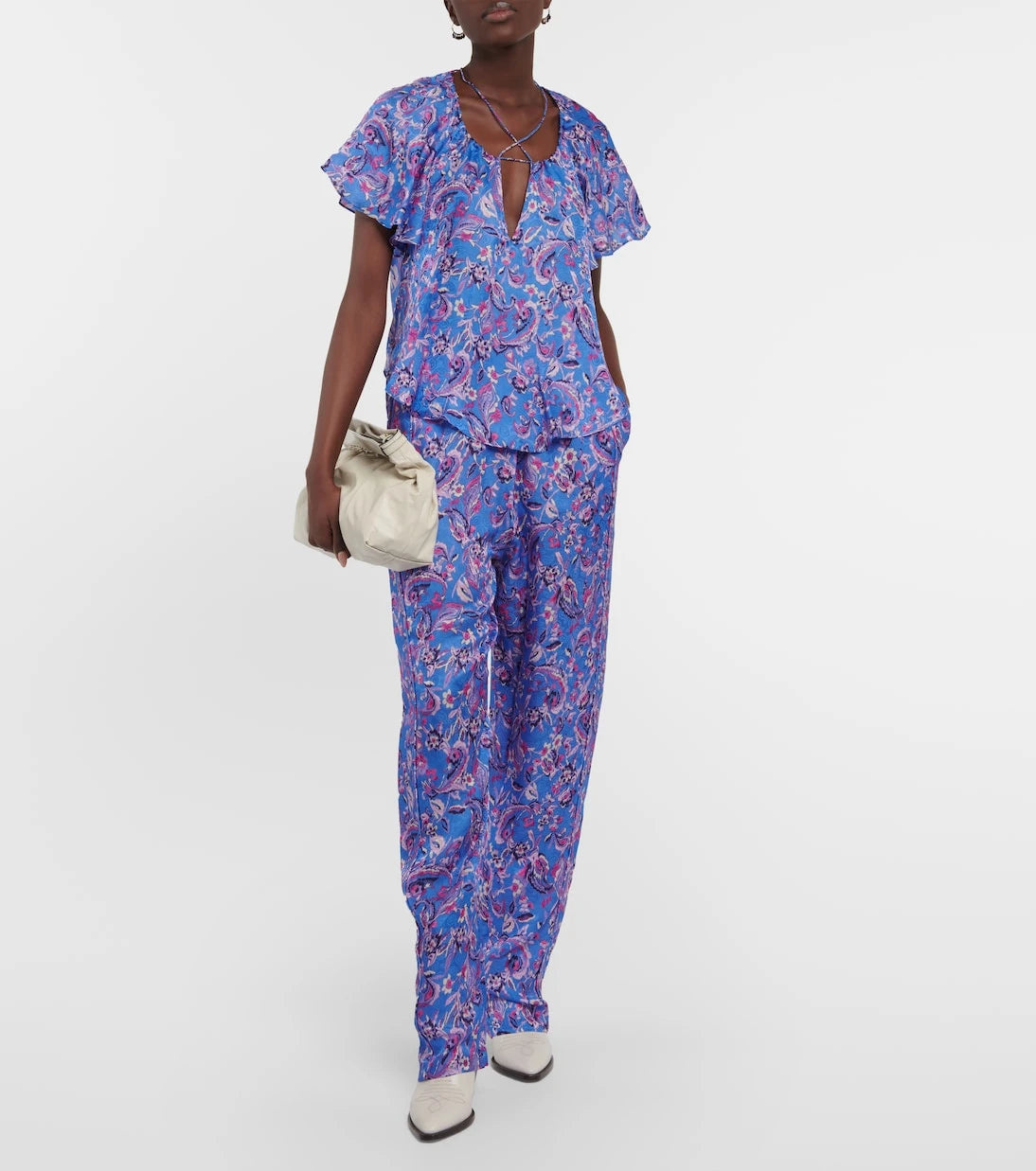 Isabel Marant - Piera printed silk-blend pants