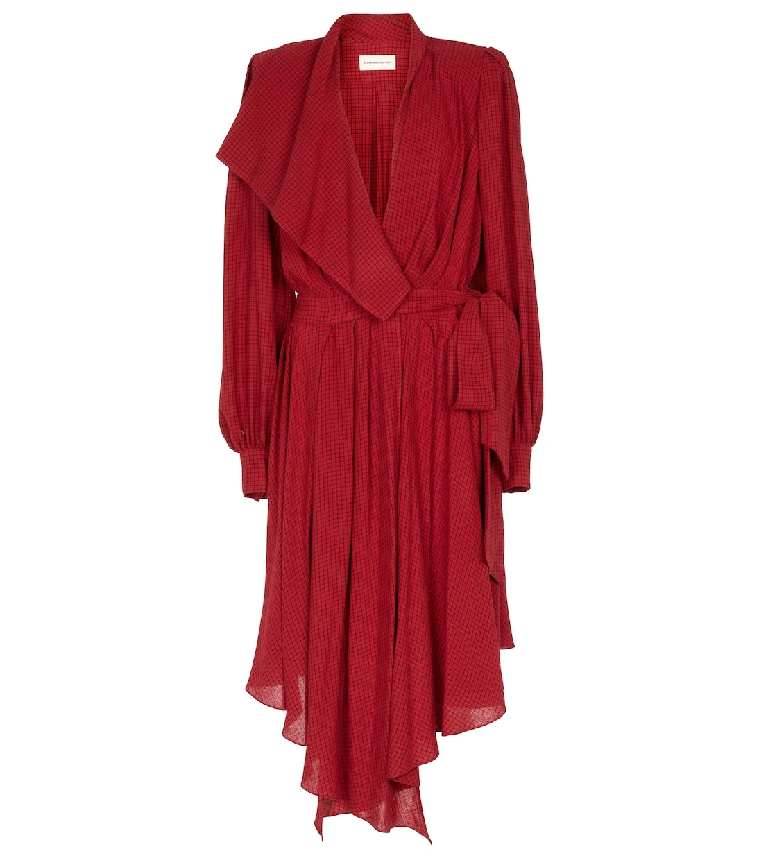 Alexandre Vauthier - Checked wrap dress