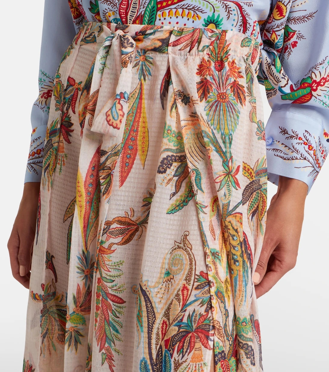 Etro - Printed maxi skirt