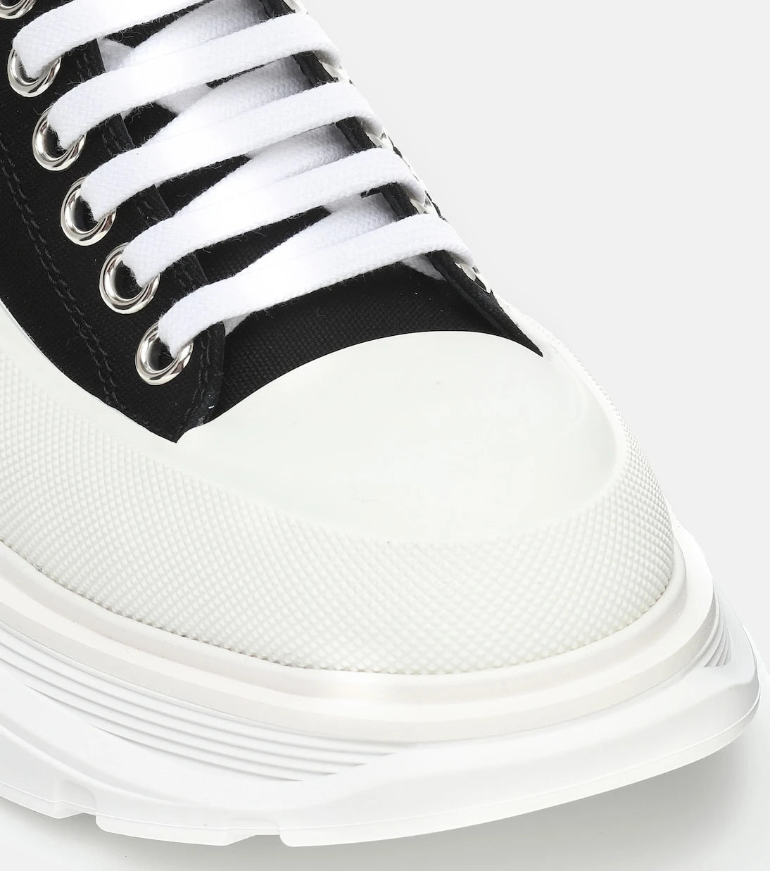 McQueen - Tread Slick canvas platform sneakers