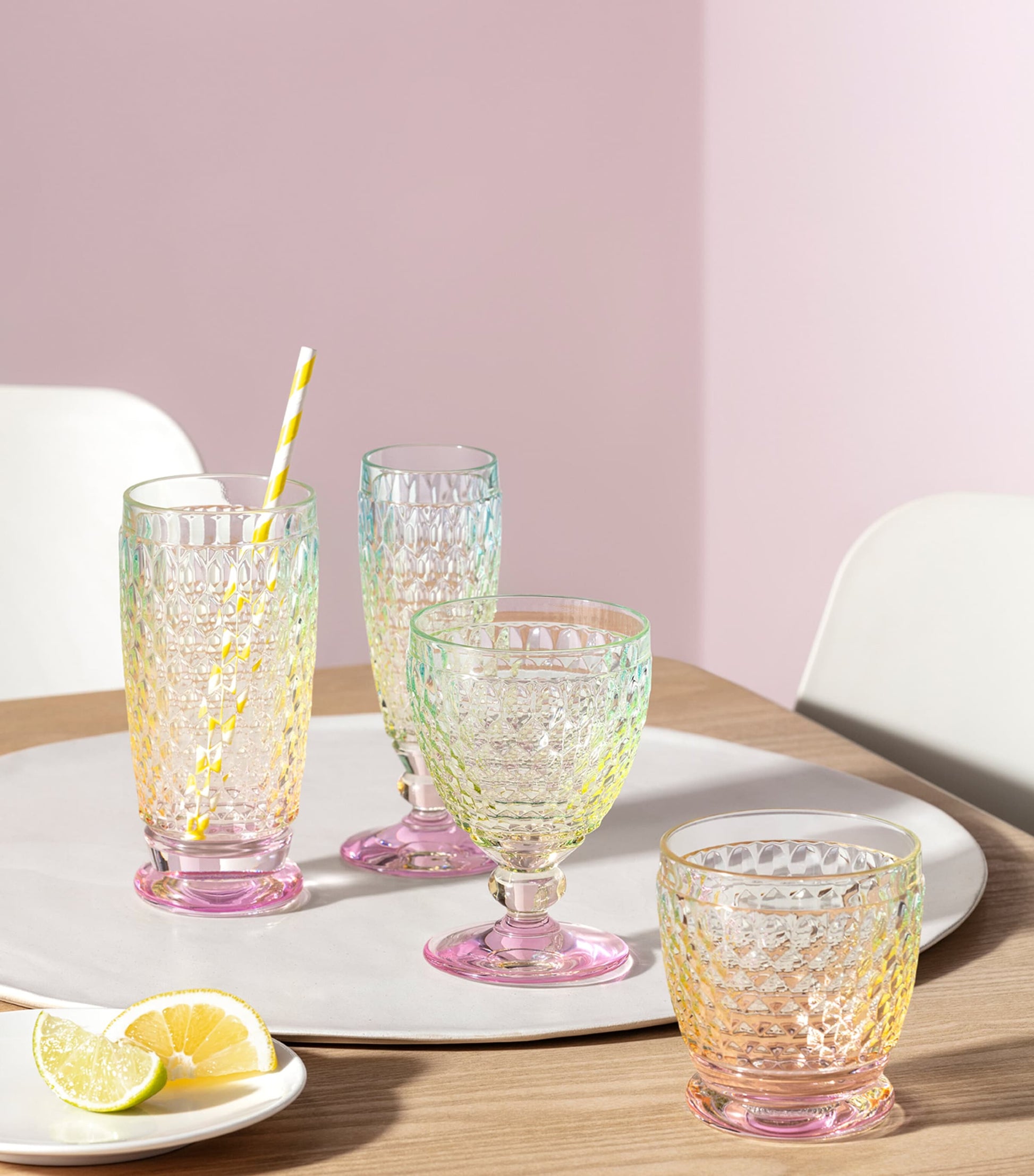 Villeroy & Boch Set of 4 Boston Pearl Highball Tumblers (300ml)