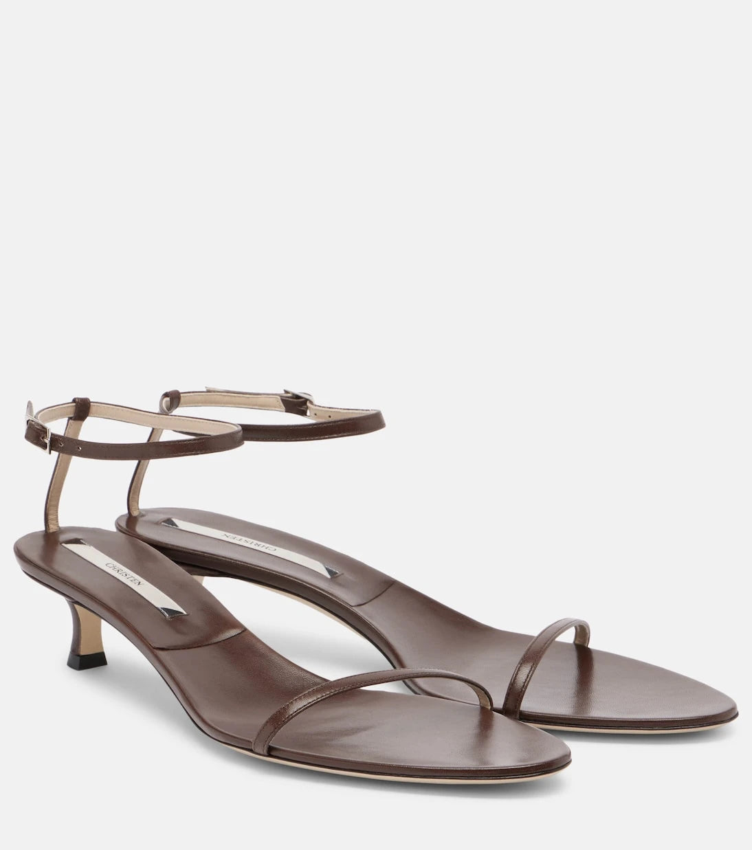 Christen - Double Strap 35 leather sandals