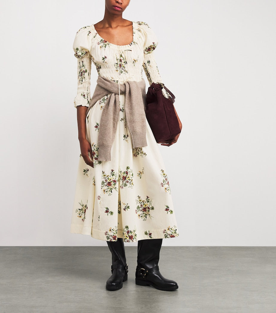 Cotton Kaira Midi Dress PRIMROSE BOUQUET