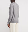 Grey Cashmere Crew-Neck Sweater
