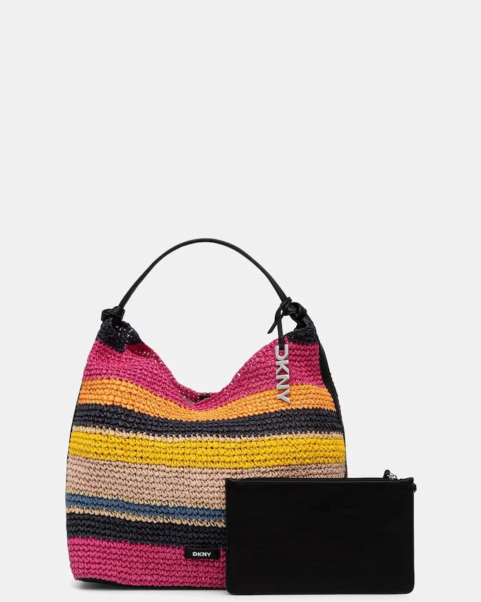 DKNY örgü kumaştan kadın alışveriş çantası PAULA