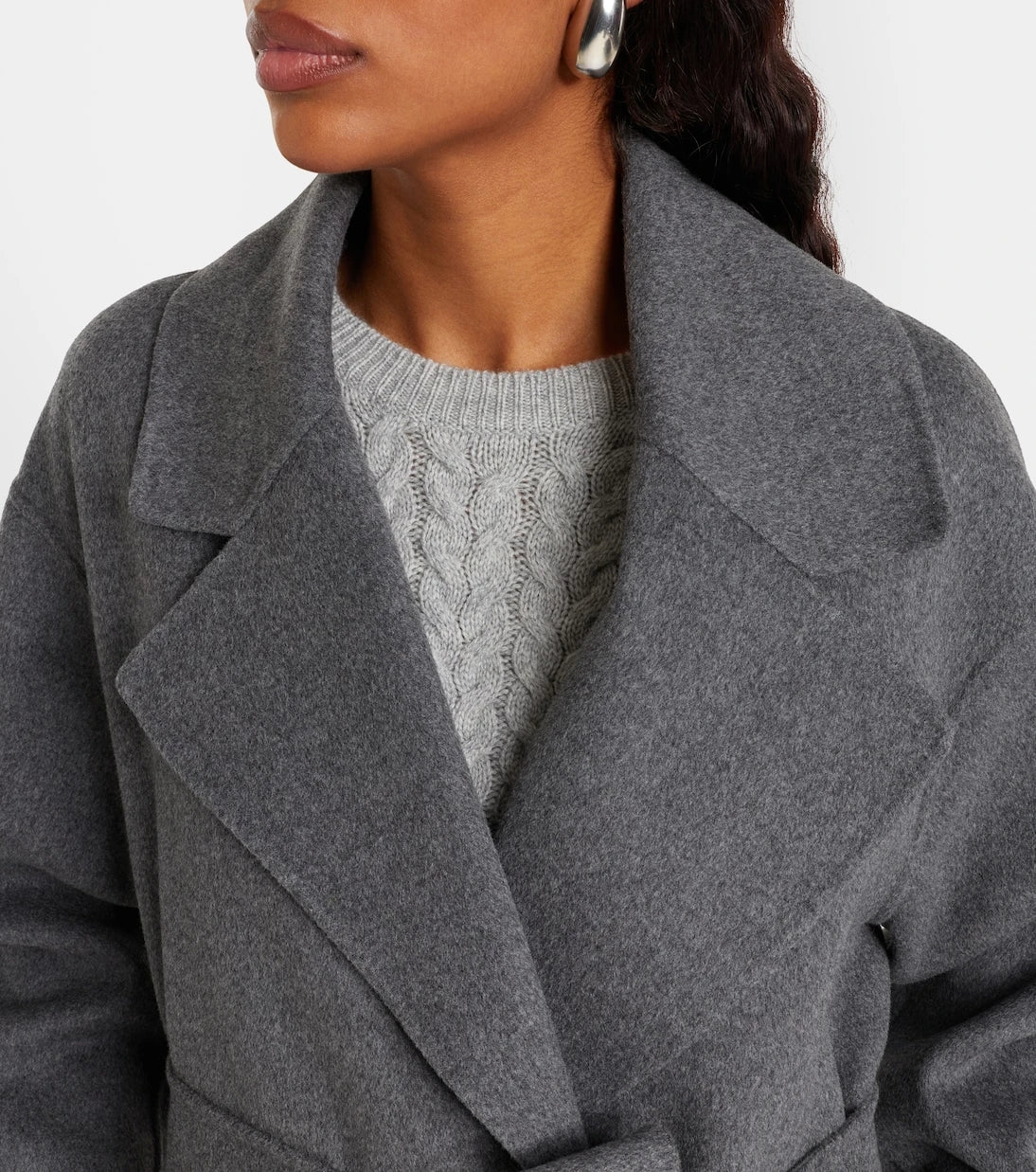 'S Max Mara - Hobby virgin wool wrap coat