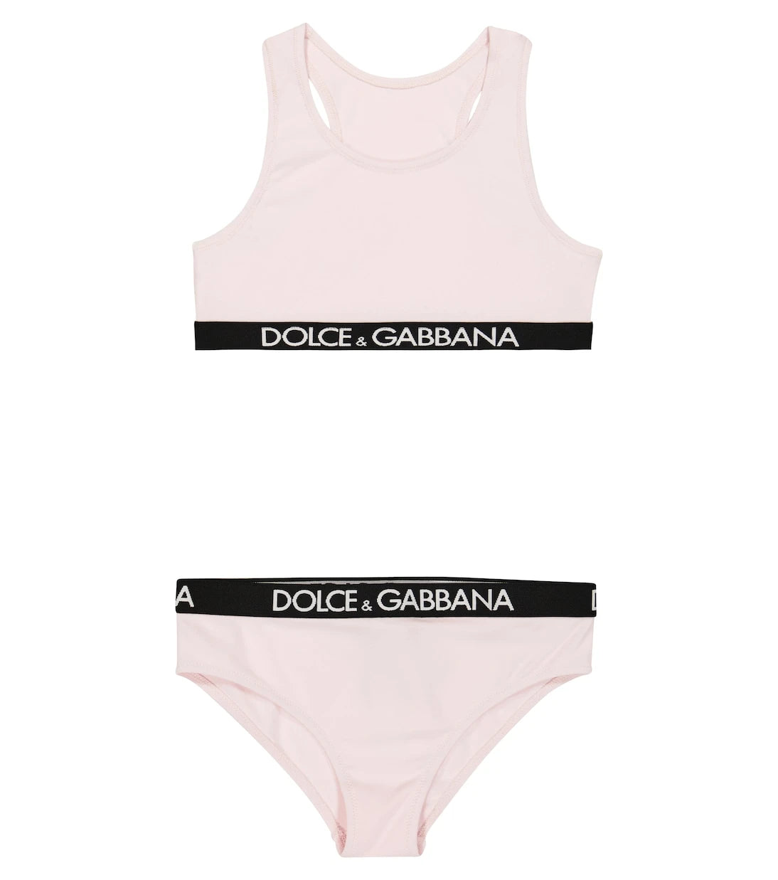 Dolce&Gabbana Kids - طقم ملابس داخلية بشعار العلامة التجارية من مزيج القطن
