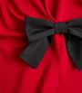 Valentino Red Silk Bow-Detail Mini Dress