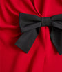 Valentino Red Silk Bow-Detail Mini Dress