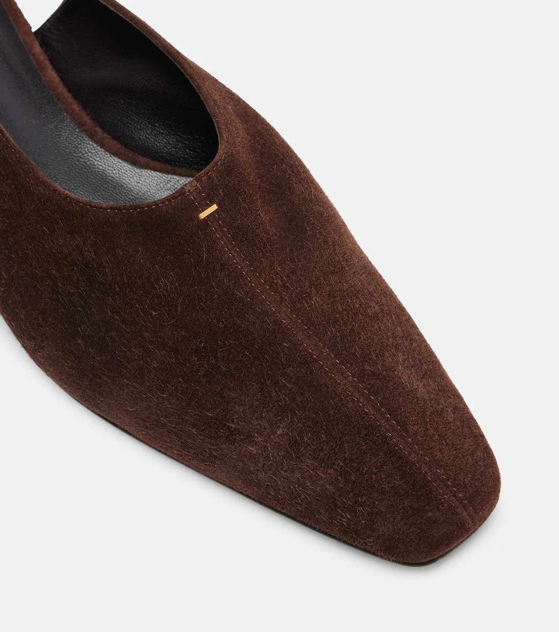 Khaite - Cecilia suede slingback flats